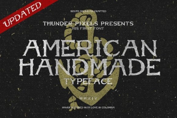 American Handmade: A Vintage-Style Display Font for Purposeful Design
