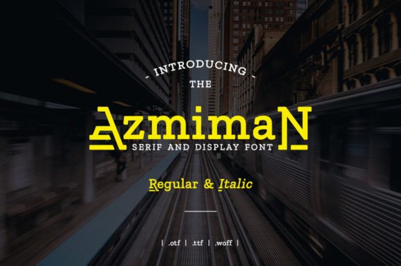 Azmiman: A Modern Serif Display Font with Professional Flair
