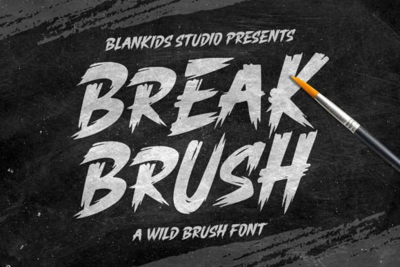 Break Brush: A Wild Font for Creative Expression