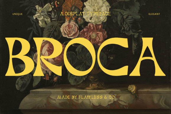 Broca: A Retro Bohemian Display Font That Adds Flair to Any Project