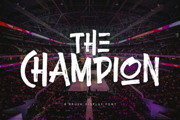 Champion: The Brush Display Font Elevating Creative Projects with Authenticity and Casual Elegance