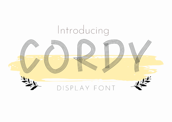 Cordy: A Bold and Expressive Font for Eye-Catching Designs