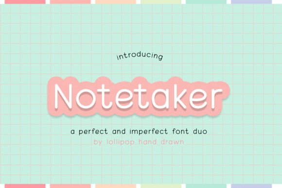 Discover the Charm of Notetaker: A Whimsical Display Font for Creative Projects