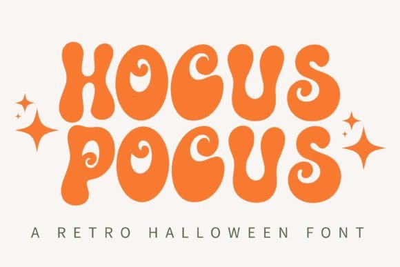 Hocus Pocus: A Retro Display Font for Groovy Halloween Designs