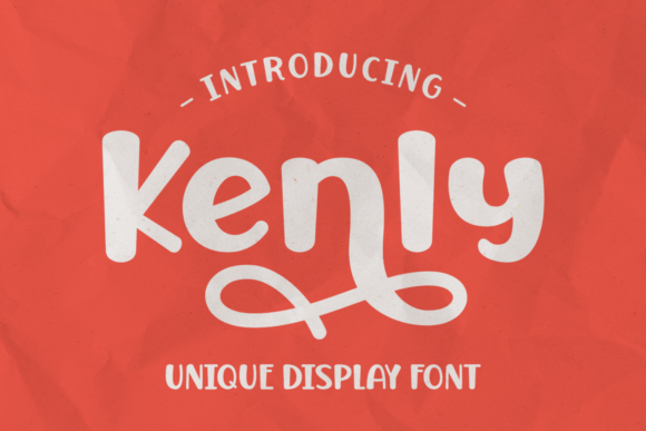 Kenly: A Chubby Display Font with a Playful Twist