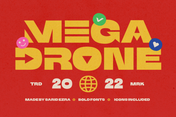 Mega Drone: Bold Font for Strong Visuals