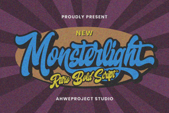 Monsterlight: A Bold Script Font That Captures the Retro Spirit for Modern Creatives