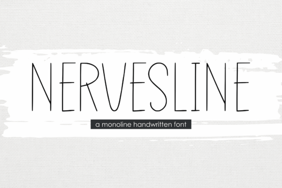 Nervesline: A Versatile Handwritten Font for Creative Projects