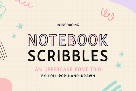 Notebook Scribbles: The Casual and Fun Display Font Shaping Modern Design