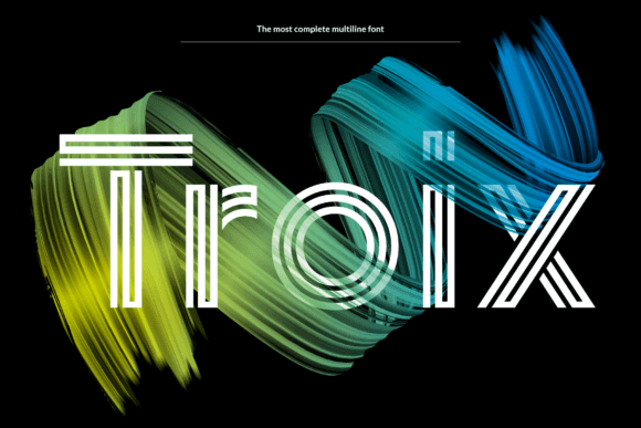 Troix: A Versatile Display Font for Bold Visuals